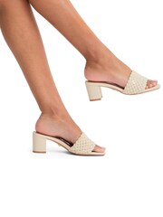 Carvela Cream Lattice Sandals - Image 1 of 7
