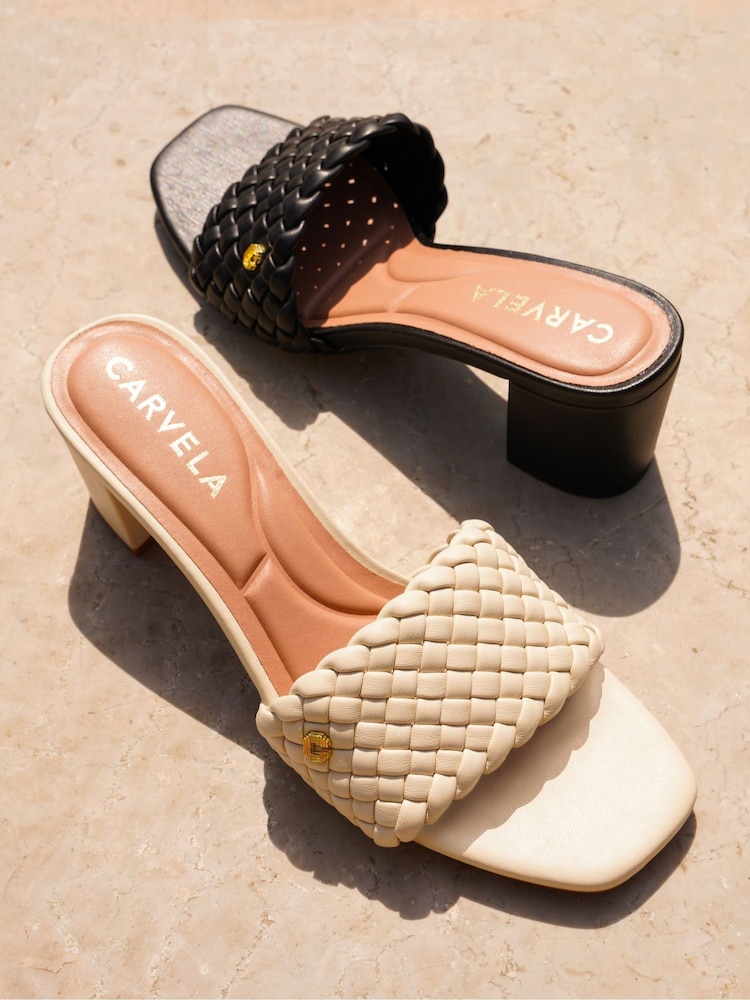 Carvela Cream Lattice Sandals - Image 2 of 7 Carvela Cream Lattice Sandals - Image 2 of 7