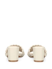 Carvela Cream Lattice Sandals - Image 6 of 7