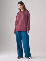 The Set Navy Blue/Berry Red 2 Pack Relaxed Hoodies - Image 4 of 6