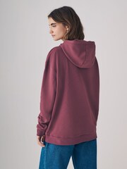 The Set Navy Blue/Berry Red 2 Pack Relaxed Hoodies - Image 5 of 6