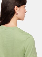 Jigsaw Green Chrome Supima 100% Cotton Scoop Neck T-Shirt - Image 4 of 6