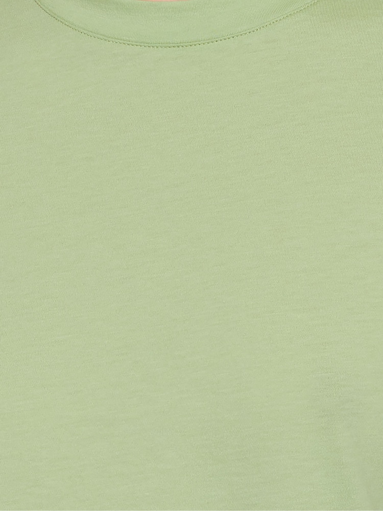 Jigsaw Green Chrome Supima 100% Cotton Scoop Neck T-Shirt - Image 6 of 6