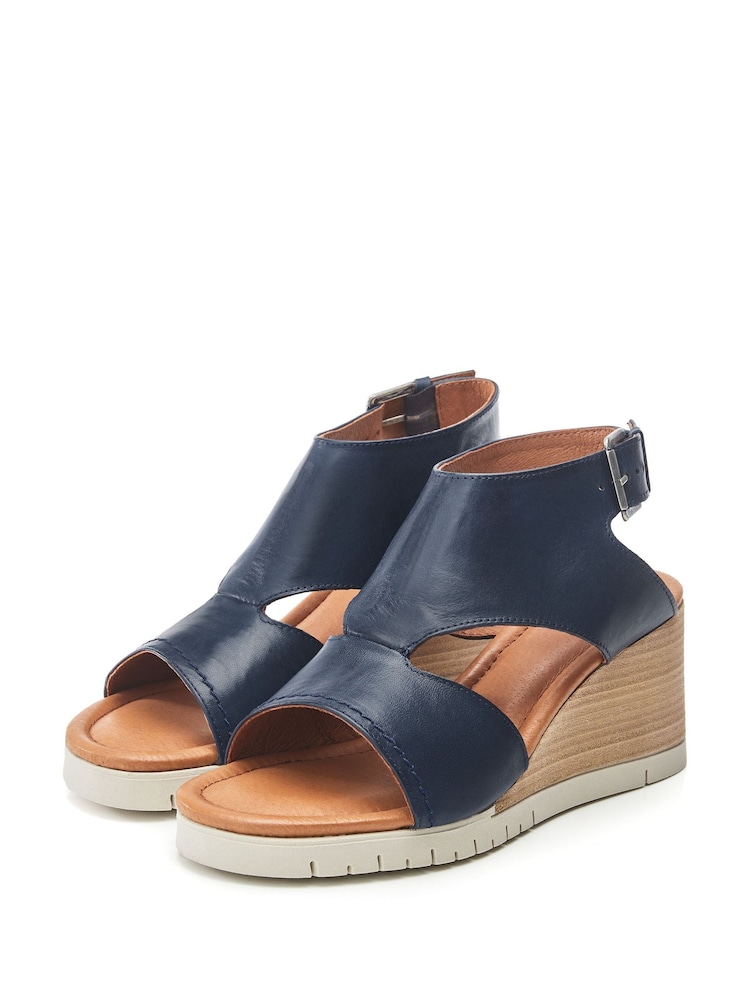 Moda in Pelle Peyten High Front Iber Wedges - Image 2 of 4