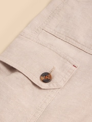 White Stuff Natural Arabella Linen Blend Skirt - Image 7 of 7