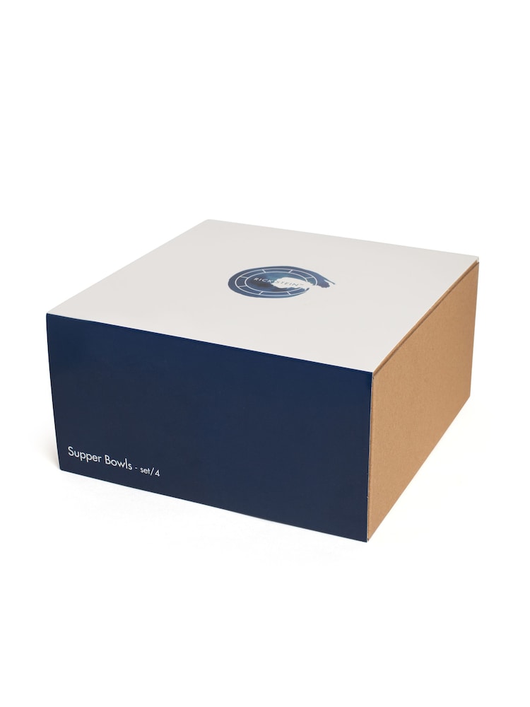 Rick Stein Set of 4 Blue Coves of Cornwall Pasta Pasta Bowls - Image 4 of 4 Rick Stein Set of 4 Blue Coves of Cornwall Pasta Pasta Bowls - Image 4 of 4