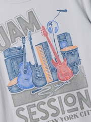 Gap Grey Band Graphic Short Sleeve Crew Neck T-Shirt (4-13yrs) - Image 2 of 2