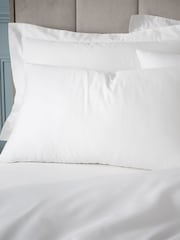 Bianca Set of 2 White 180 Thread Count Cotton Pillowcases - Image 1 of 4