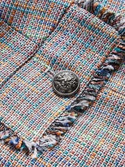 Ted Baker Grey Mayumi Cropped Bouclé Jacket - Image 6 of 6