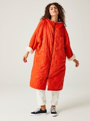 Regatta Orange Quilted Adult Changing Robe - Image 1 of 12