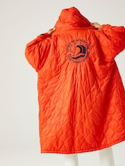 Regatta Orange Quilted Adult Changing Robe - Image 4 of 12