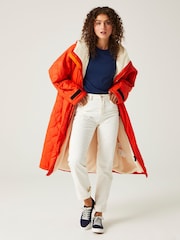 Regatta Orange Quilted Adult Changing Robe - Image 8 of 12