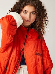 Regatta Orange Quilted Adult Changing Robe - Image 9 of 12