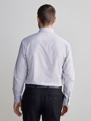 Neutral Stripe Slim Fit Premium Two-Fold Cotton Shirt - Image 3 of 8