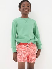 FatFace Orange Pattern Swim Shorts - Image 1 of 4