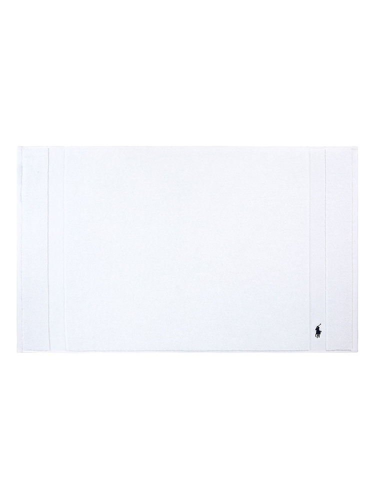 Ralph Lauren White Polo Player Bath Mat - Image 1 of 2 Ralph Lauren White Polo Player Bath Mat - Image 1 of 2