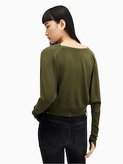 Grün - AllSaints Ridley M Kurzer Pullover - Bild 2 von 6