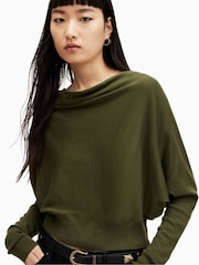Grün - AllSaints Ridley M Kurzer Pullover - Bild 5 von 6