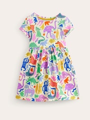 Boden Green 100% Cotton Short Sleeved Fun Jersey Dress - Image 1 of 3