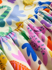 Boden Green 100% Cotton Short Sleeved Fun Jersey Dress - Image 3 of 3