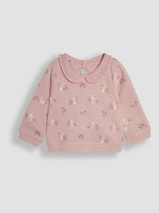 JoJo Maman Bébé Pink Pretty Mouse Sweatshirt & Leggings Set - Image 2 of 6