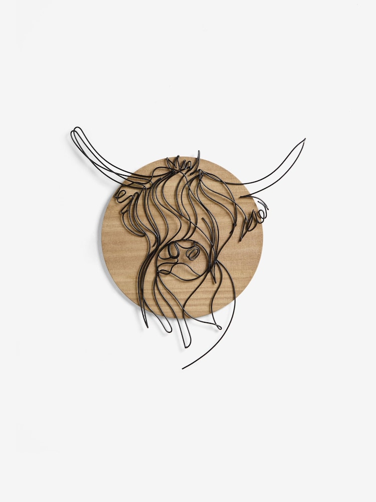 Black Bronx Hamish Wire Wall Art - Image 4 of 4