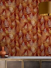 Clarissa Hulse Orange Woodland Fern Wallpaper - Image 1 of 3