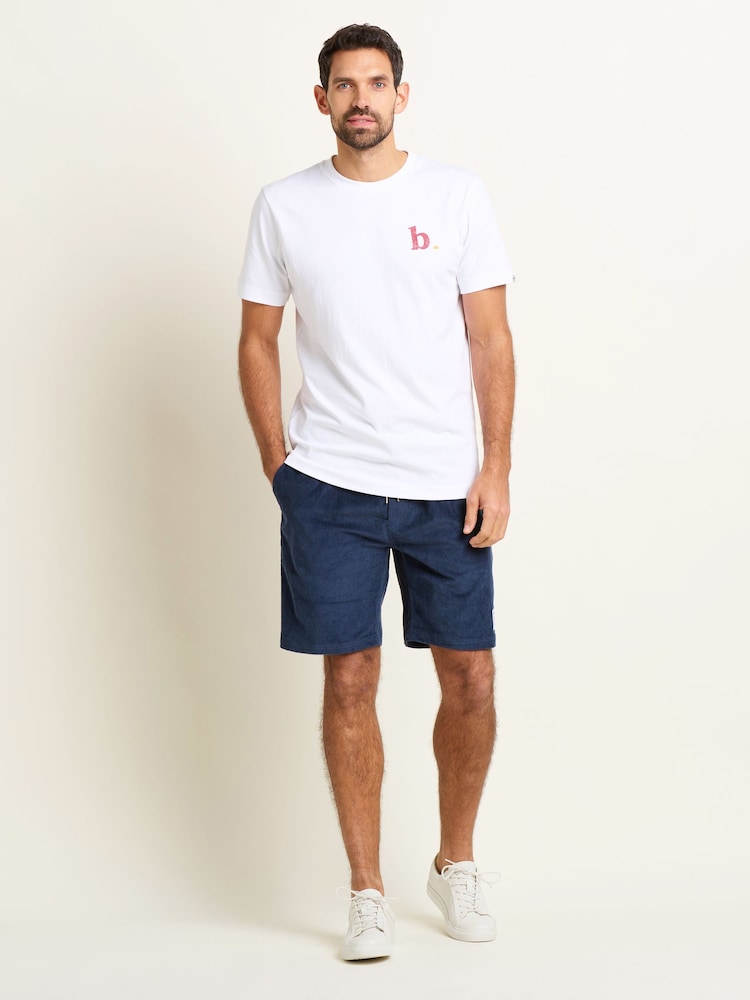 Brakeburn Blue Corduroy Shorts - Image 4 of 4