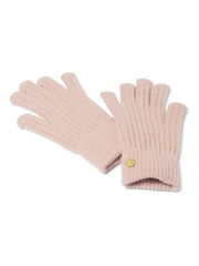 Katie Loxton Pink Knitted Gloves - Image 2 of 4