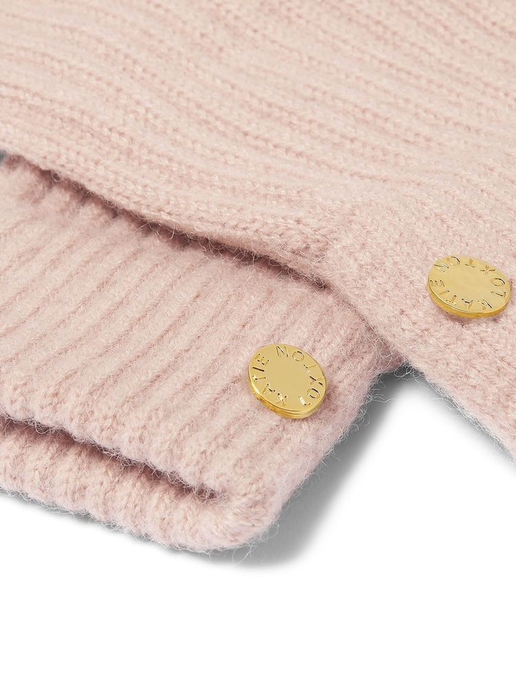 Katie Loxton Pink Knitted Gloves - Image 4 of 4