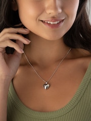 Beaverbrooks 9ct White Gold Heart Locket Pendant - Image 3 of 3