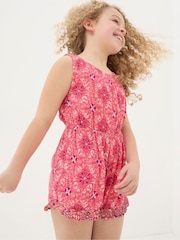 FatFace Amelia Pink Geo Playsuit - Image 2 of 5
