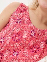 FatFace Amelia Pink Geo Playsuit - Image 4 of 5