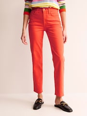 Boden Orange Mid Rise Slim Leg Jeans - Image 4 of 6