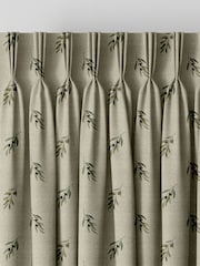 Sophie Allport Natural Linen Olive Made to Measure 100% Cotton Curtains - Image 5 of 9