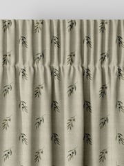 Sophie Allport Natural Linen Olive Made to Measure 100% Cotton Curtains - Image 6 of 9