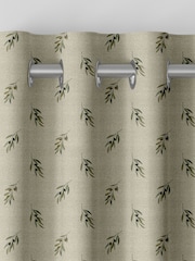 Sophie Allport Natural Linen Olive Made to Measure 100% Cotton Curtains - Image 7 of 9