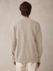 Nevtralno - v standardnem kroju Cotton Rich Knit Zip-Through Debelejša srajca - Slika 3 iz 7