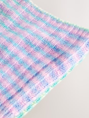 Blue/Green Ombre Knitted Snood Scarf (3-16yrs) - Image 4 of 5