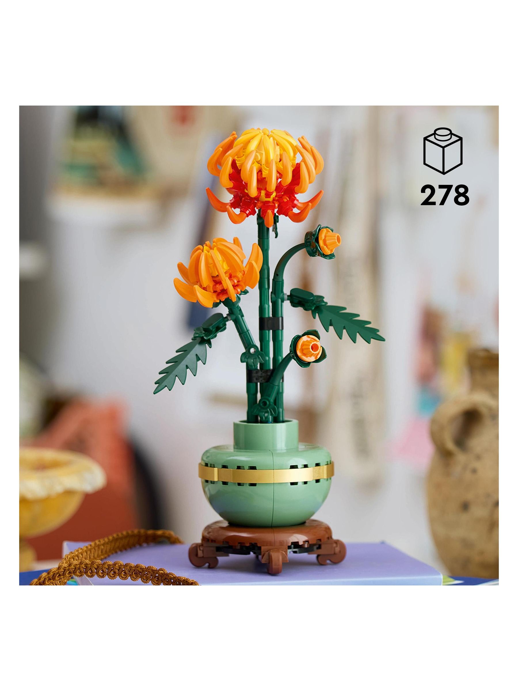 Cumpără Set de flori de crizantemă LEGO Botanicals pentru adulți