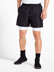 Dare 2b Psych Up Fitness Black Shorts - Image 2 of 6