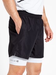 Dare 2b Psych Up Fitness Black Shorts - Image 5 of 6