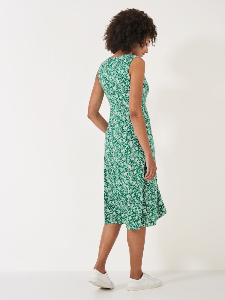 Crew Clothing Green Sleeveless Jersey Dress - Image 2 of 5
