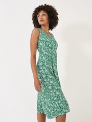 Crew Clothing Green Sleeveless Jersey Dress - Image 3 of 5