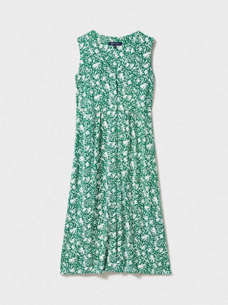 Crew Clothing Green Sleeveless Jersey Dress - Image 5 of 5 Crew Clothing Green Sleeveless Jersey Dress - Image 5 of 5