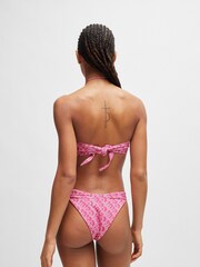 Brazilian Bikini Bottoms With Repeat Logo Print - Image 4 of 5