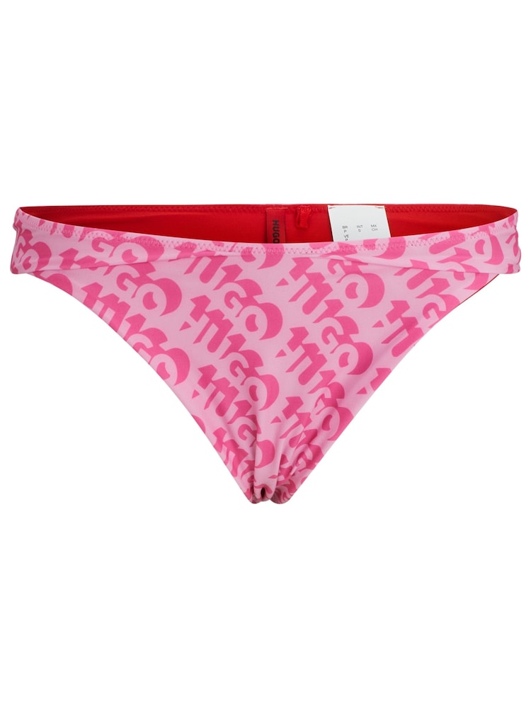 Brazilian Bikini Bottoms With Repeat Logo Print - Image 5 of 5