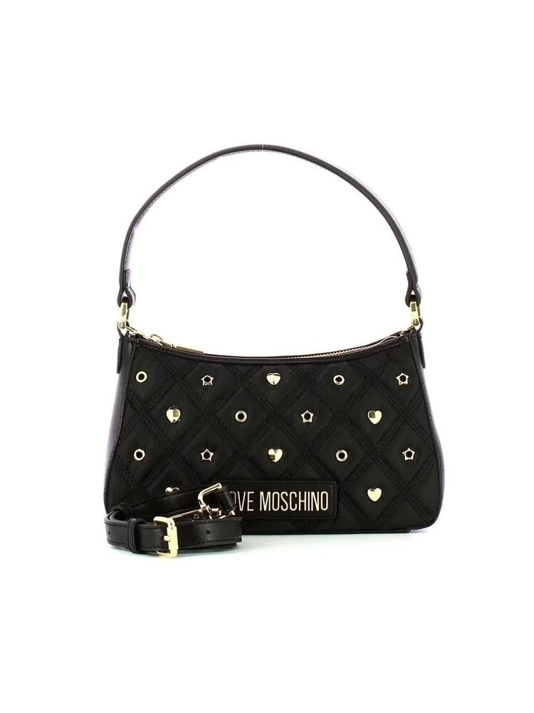 Love Moschino Nylon Crossbody Black Bag - Image 1 of 4 Love Moschino Nylon Crossbody Black Bag - Image 1 of 4