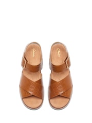 Clarks Brown Interest Orinoco Cross Sandals - Image 5 of 6