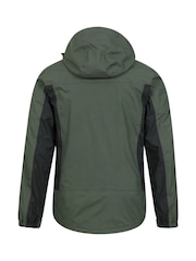 Verde - Mountain Warehouse Thunderstorm Mens Waterproof 3-In-1 Jacket - Imagen 5 de 5